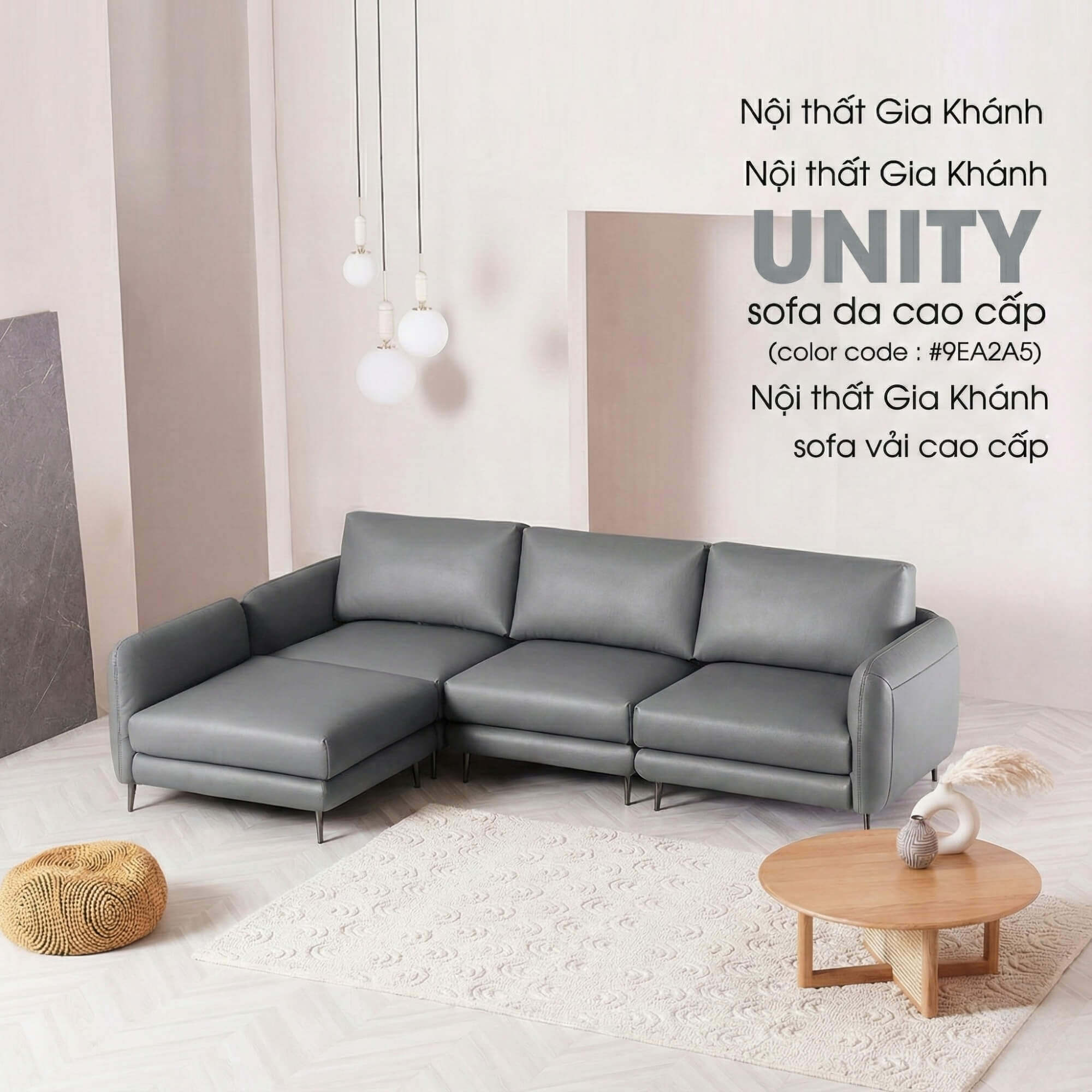 Sofa UNITY – Sofa Góc Dạng Module Linh Hoạt Tự Do Sáng Tạo