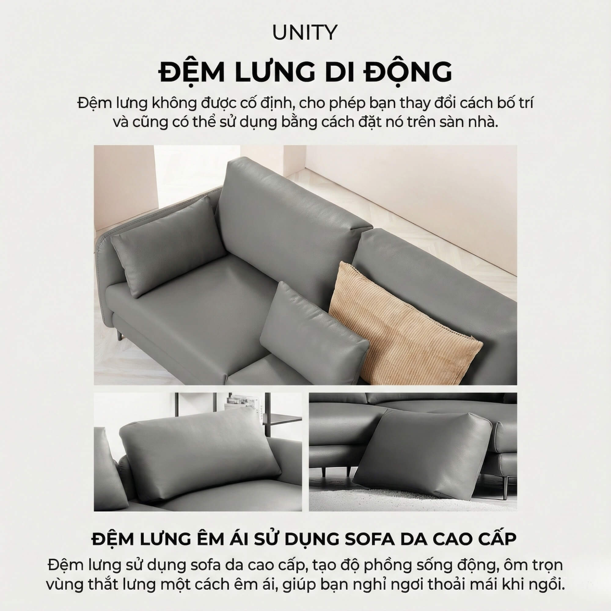 Sofa UNITY – Sofa Góc Dạng Module Linh Hoạt Tự Do Sáng Tạo