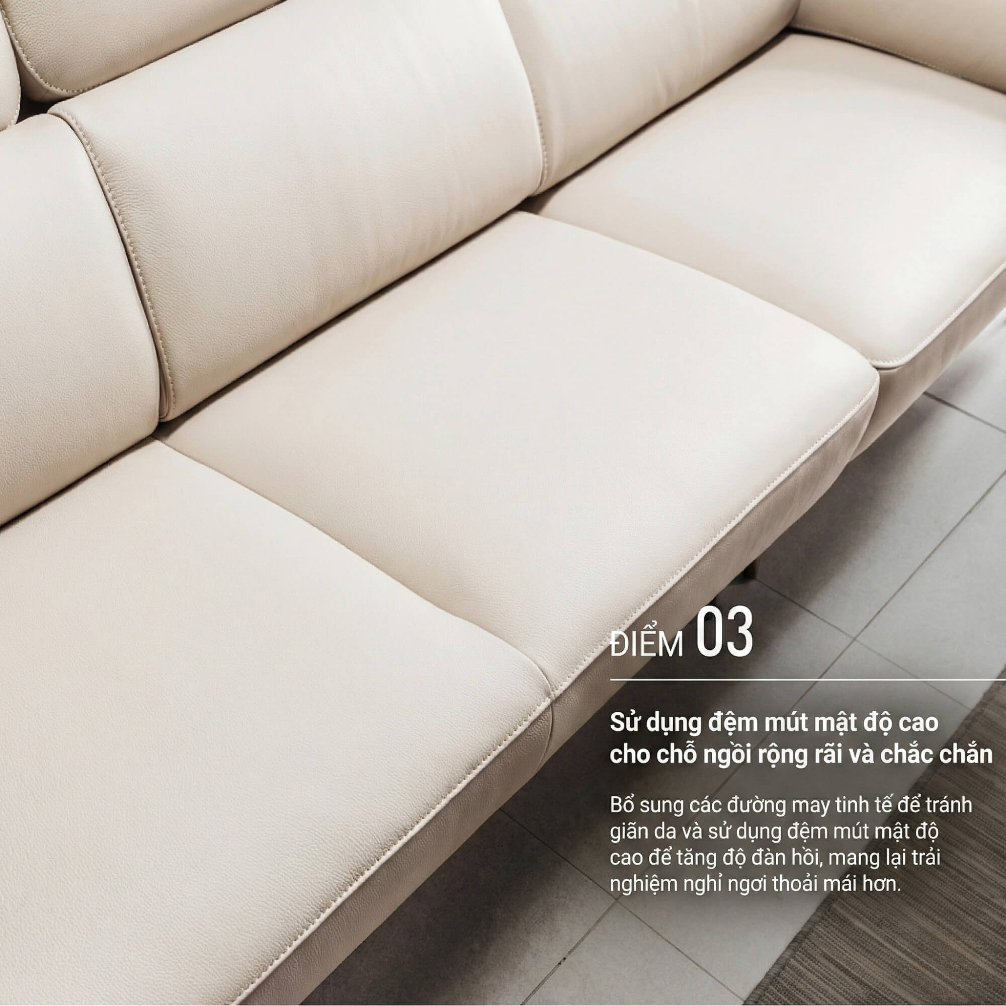 Sofa URBANIX - Sofa Da Dáng Văng Có Tựa Đầu Thông Minh