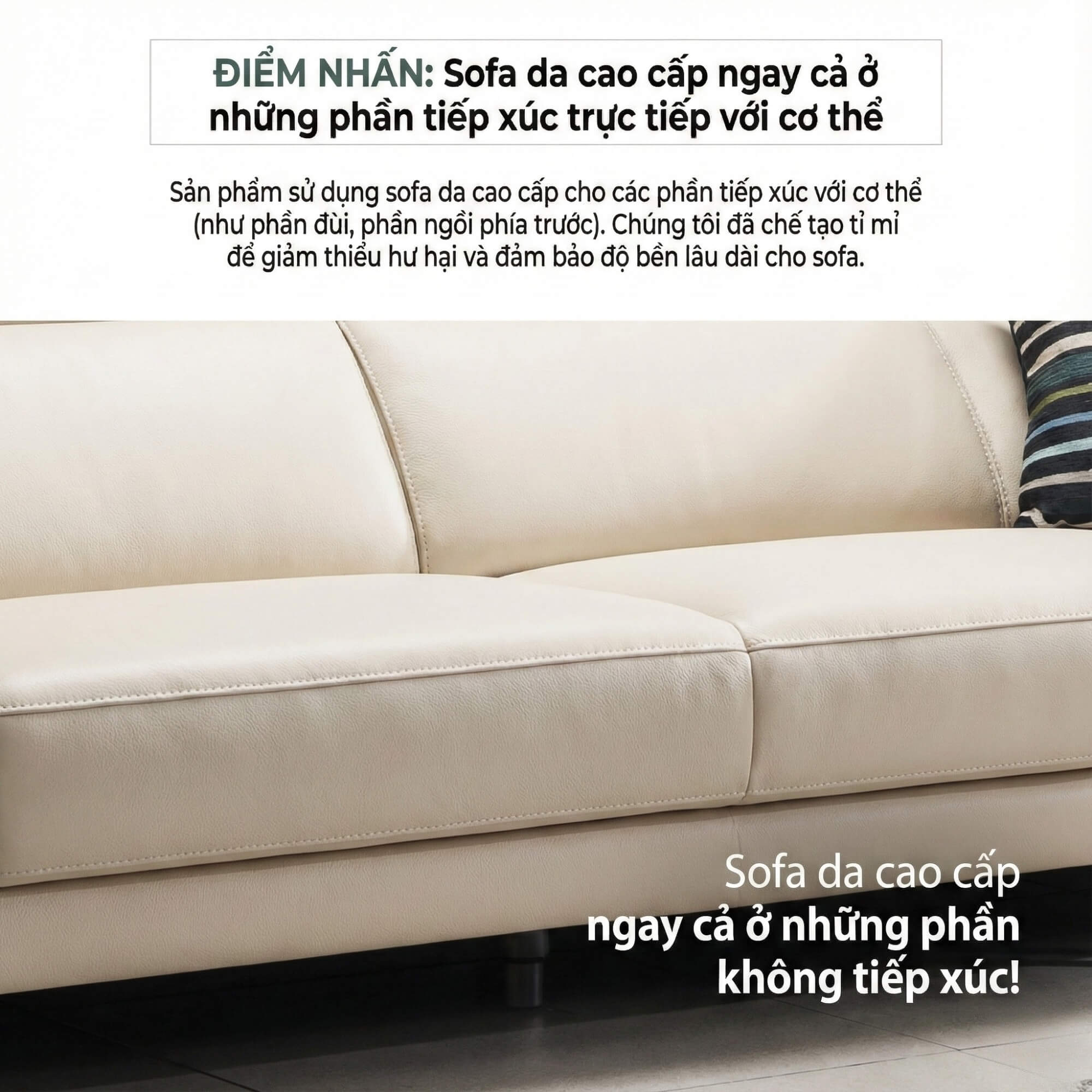 Sofa URBANIX - Sofa Da Dáng Văng Có Tựa Đầu Thông Minh