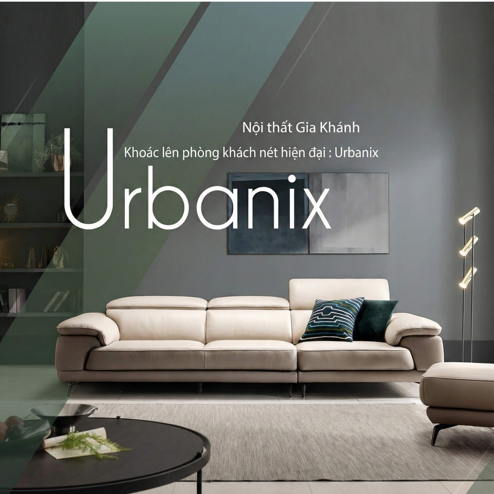 Sofa URBANIX - Sofa Da Dáng Văng Có Tựa Đầu Thông Minh