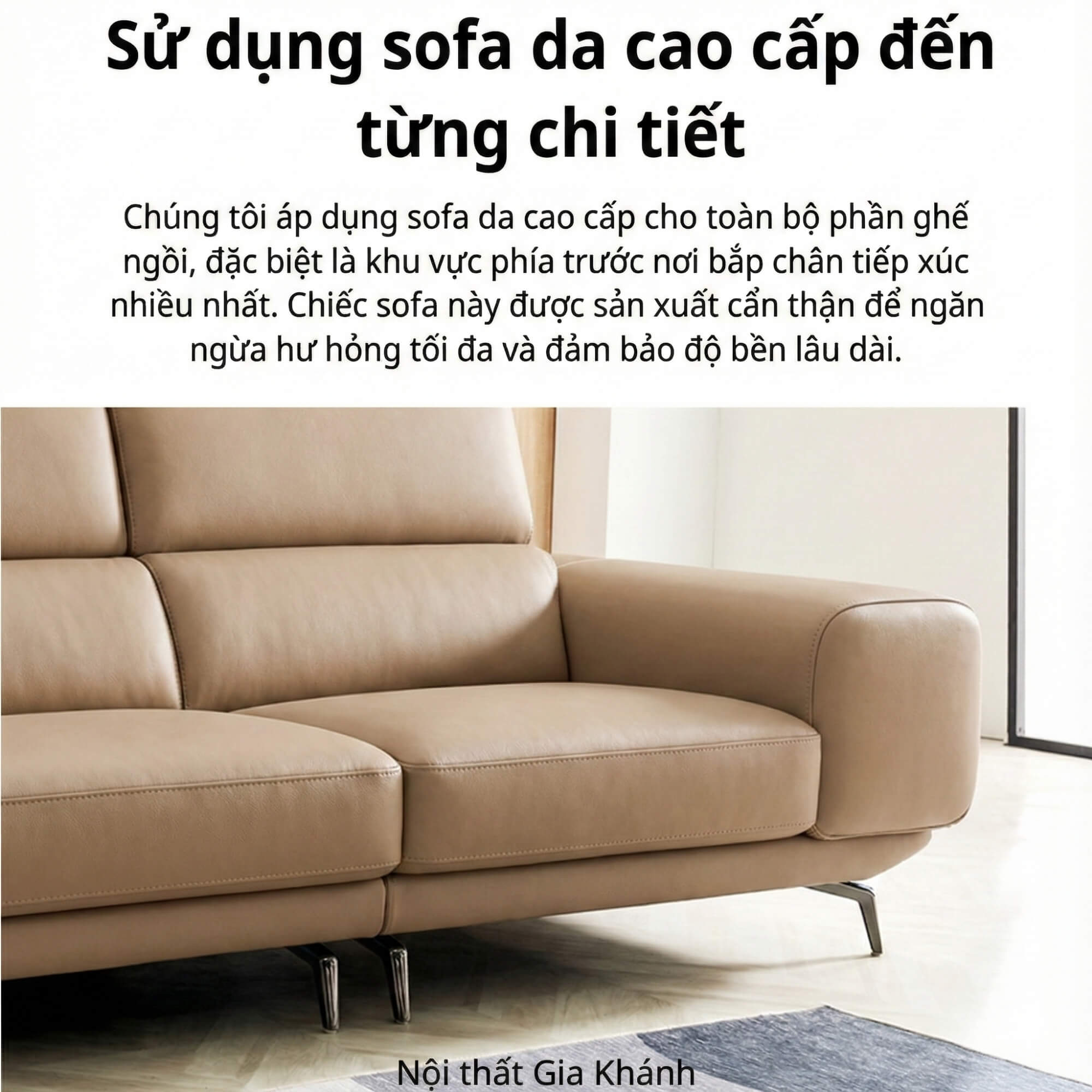 Sofa VERMONT - Sofa Băng Ấm Áp Thư Giãn Với Tựa Đầu Thông Minh