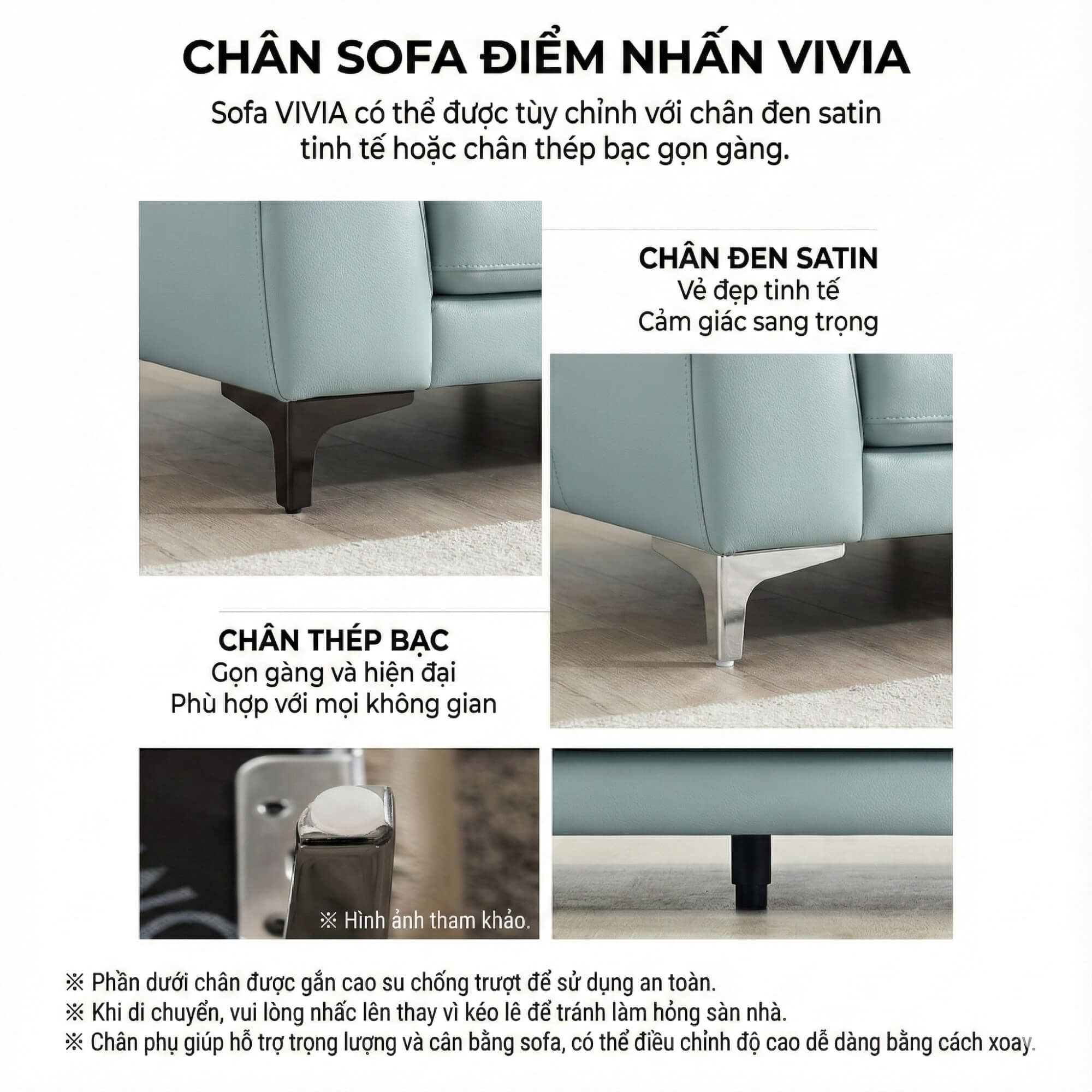 Sofa VIVIA - Sofa Băng 2 Chỗ Nhỏ Gọn Phù Hợp Mọi Gia Đình