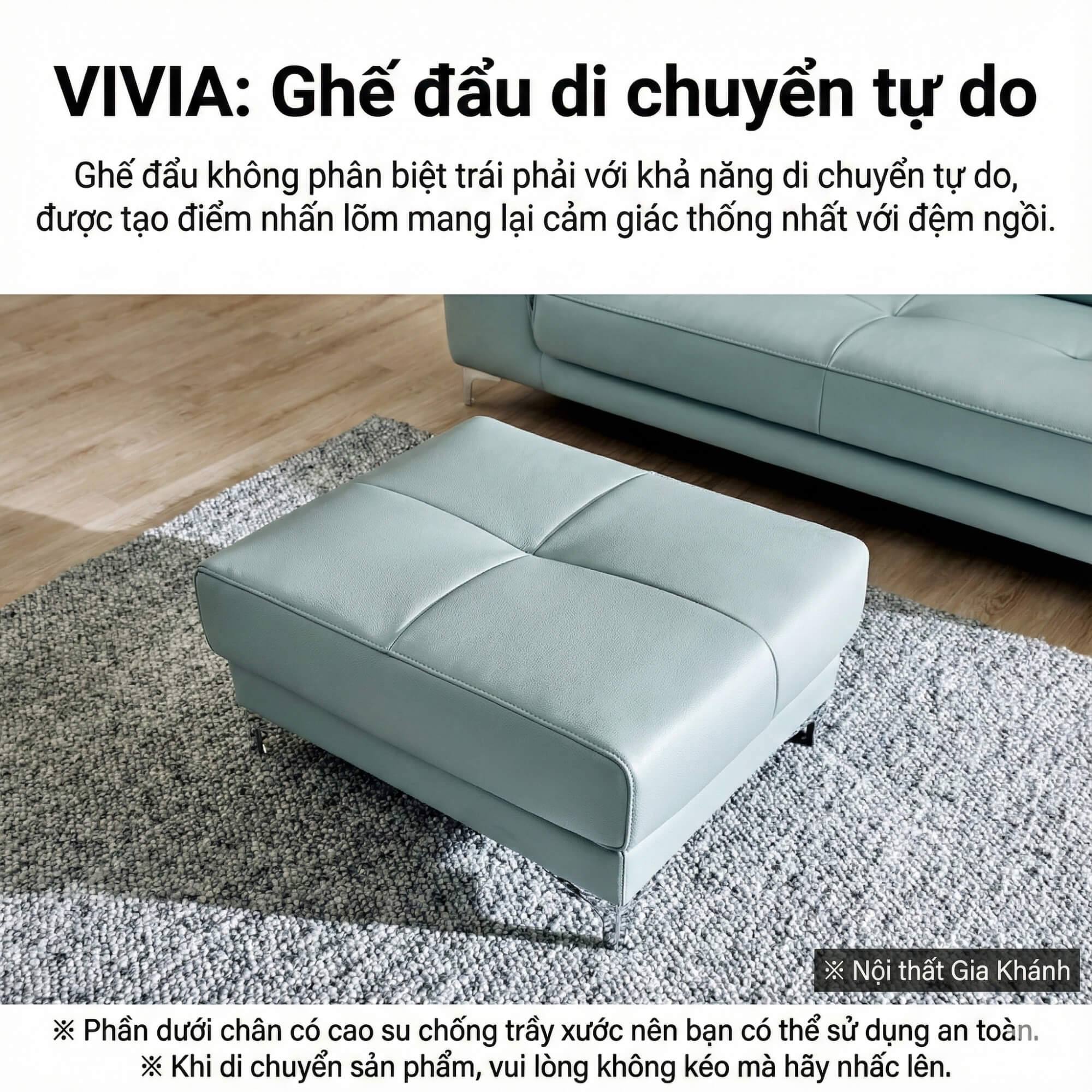 Sofa VIVIA - Sofa Băng 2 Chỗ Nhỏ Gọn Phù Hợp Mọi Gia Đình