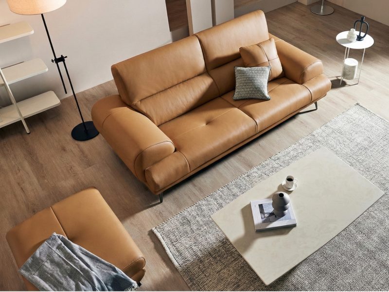 Sofa WARMIA – Sofa Da Cao Cấp Thiết kế Hiện Đại Tinh Tế Cho Phòng Khách Sang Trọng