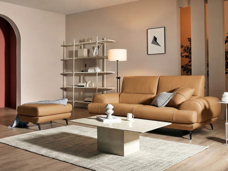 Sofa WARMIA – Sofa Da Cao Cấp Thiết kế Hiện Đại Tinh Tế Cho Phòng Khách Sang Trọng