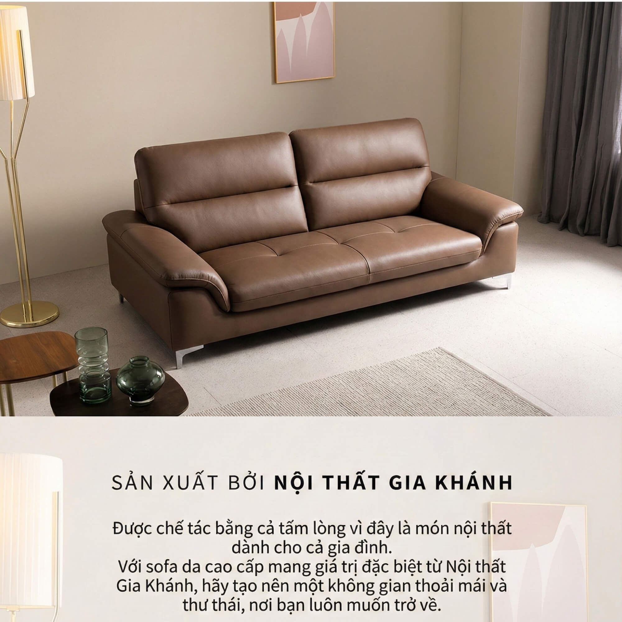Sofa SINKIN - Sofa Băng 2M Nhỏ Gọn Thiết Kế Tối Giản Cho Phòng Khách Mini