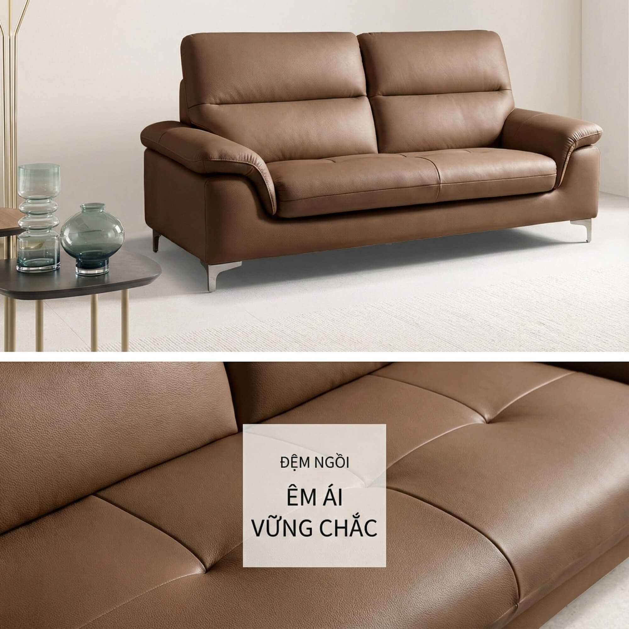 Sofa SINKIN - Sofa Băng 2M Nhỏ Gọn Thiết Kế Tối Giản Cho Phòng Khách Mini