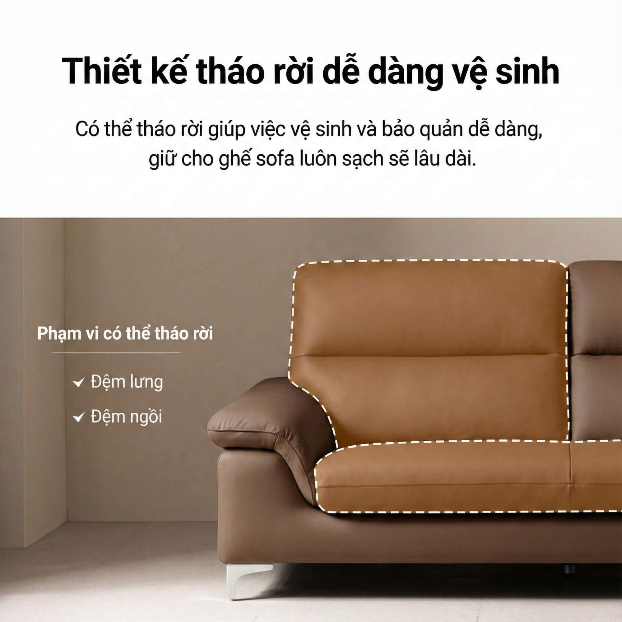 Sofa SINKIN - Sofa Băng 2M Nhỏ Gọn Thiết Kế Tối Giản Cho Phòng Khách Mini