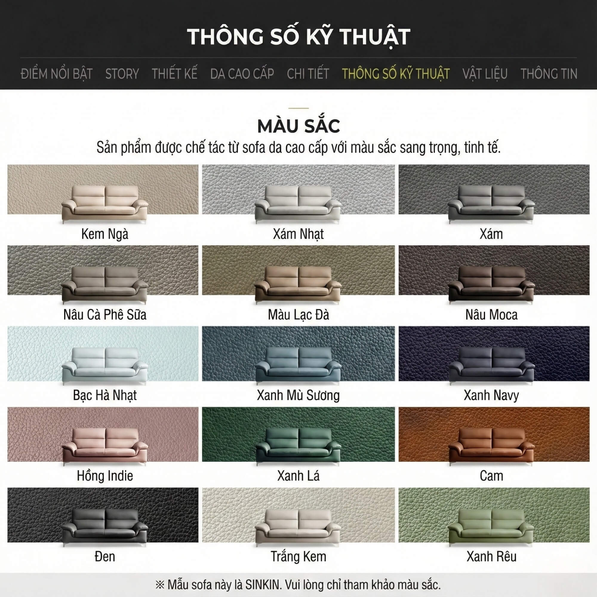 Sofa SINKIN - Sofa Băng 2M Nhỏ Gọn Thiết Kế Tối Giản Cho Phòng Khách Mini