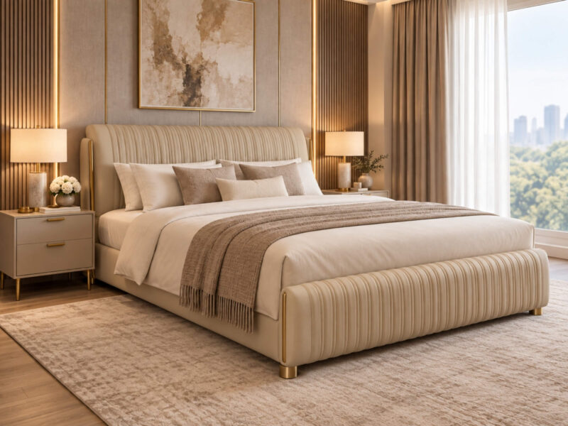 Giường Ngủ LUCERNE - Giường Bọc Da Luxury GIC380-18
