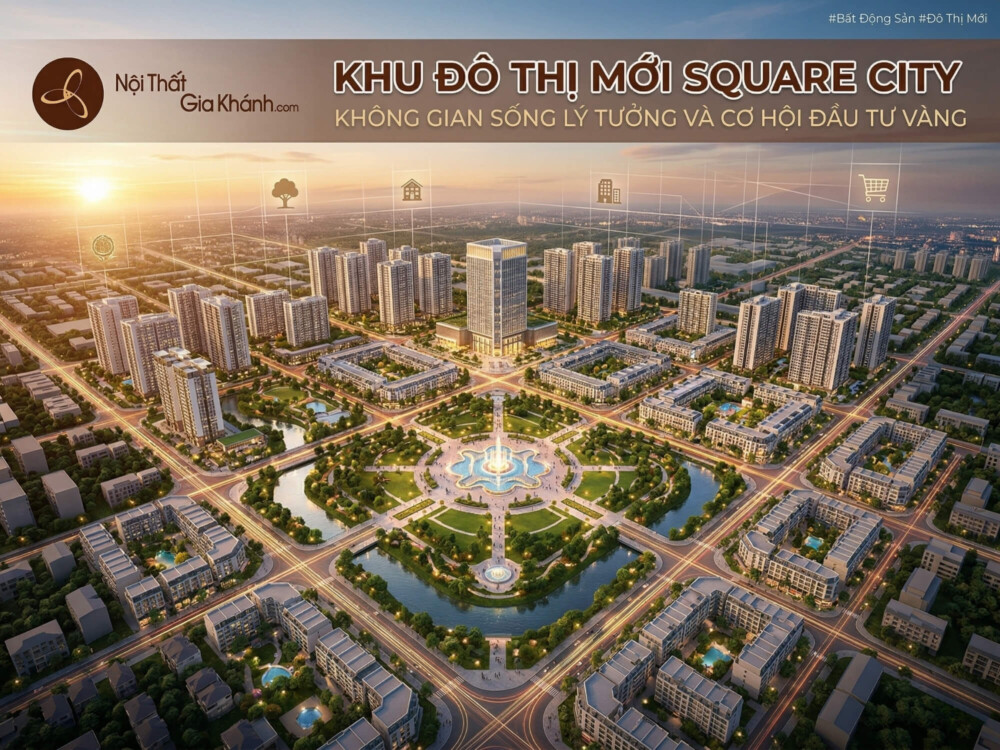 Khu Đô Thị Mới Square City: Đánh Giá Chi Tiết Dự Án & Hệ Tiện Ích 45Ha