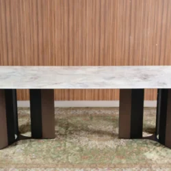 Bàn ăn mặt đá 2m2 BAQ51-22 hiện đại nhập khẩu tại Nội Thất Gia Khánh