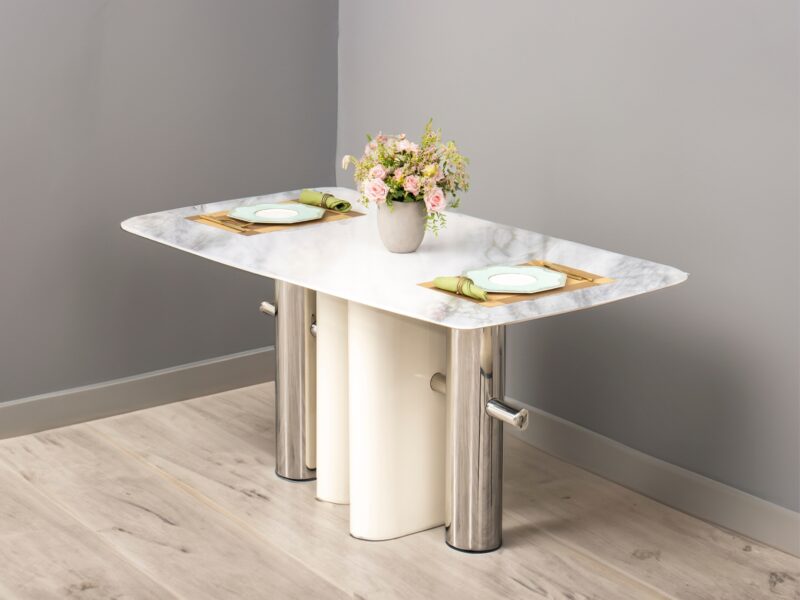 Bàn Ăn CELESTIA - Bàn Ăn Mặt Đá Tinh Thể 1m6 Phong Cách Hiện Đại BAC14-16