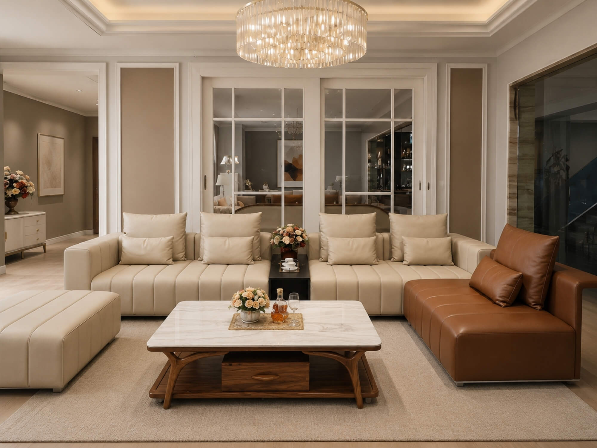 Sofa SERENITY - Sofa Hiện Đại Luxury Cho Phòng Khách Sang Trọng SBH361 - Ảnh 4