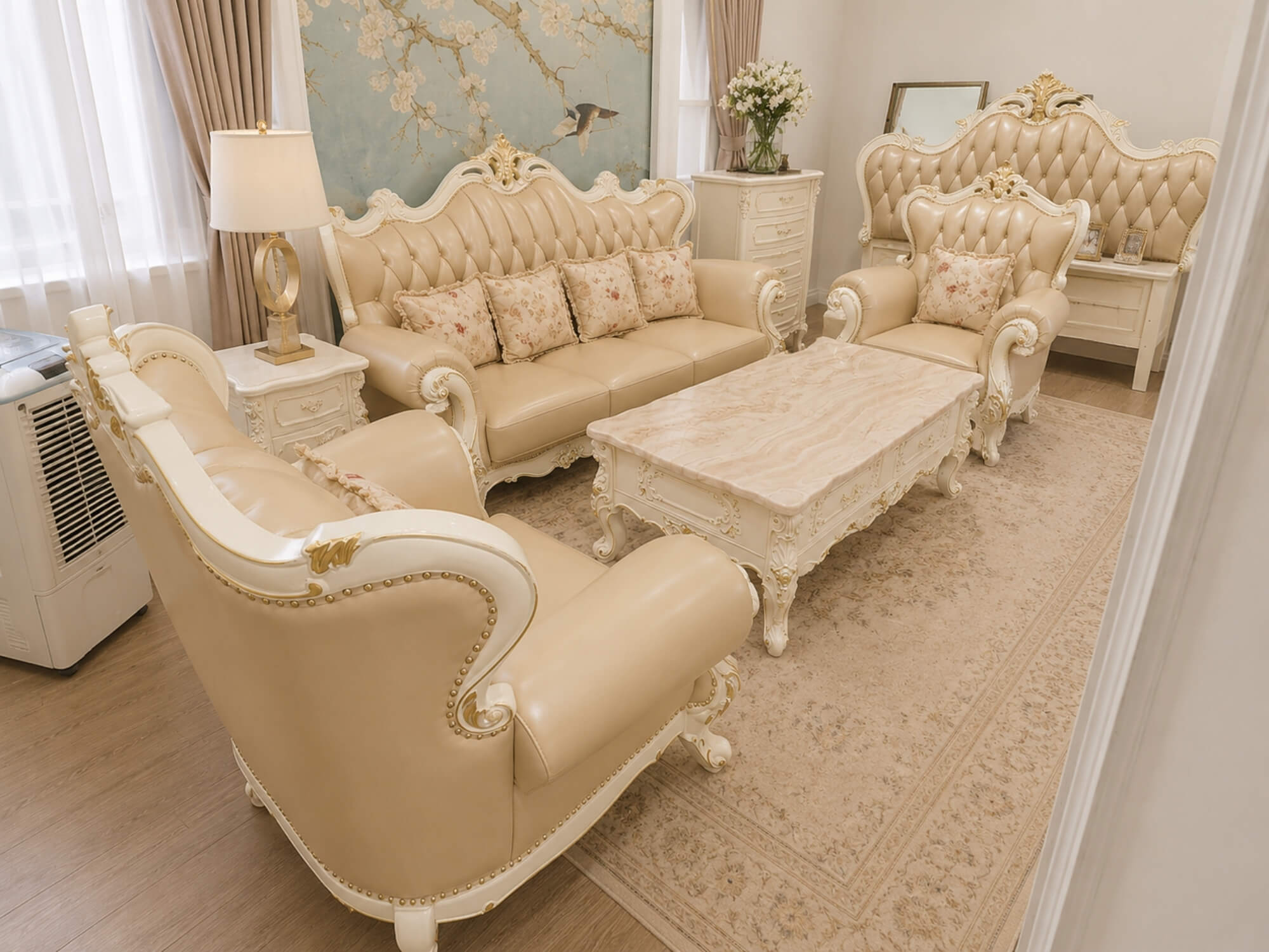 Sofa VALERION Phong Cách Tân Cổ Điển Hoàng Gia SB912-123 - Ảnh 4