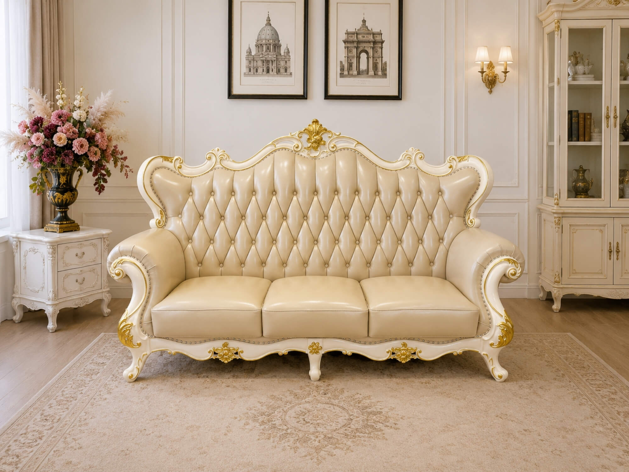Sofa VALERION Phong Cách Tân Cổ Điển Hoàng Gia SB912-123 - Ảnh 5