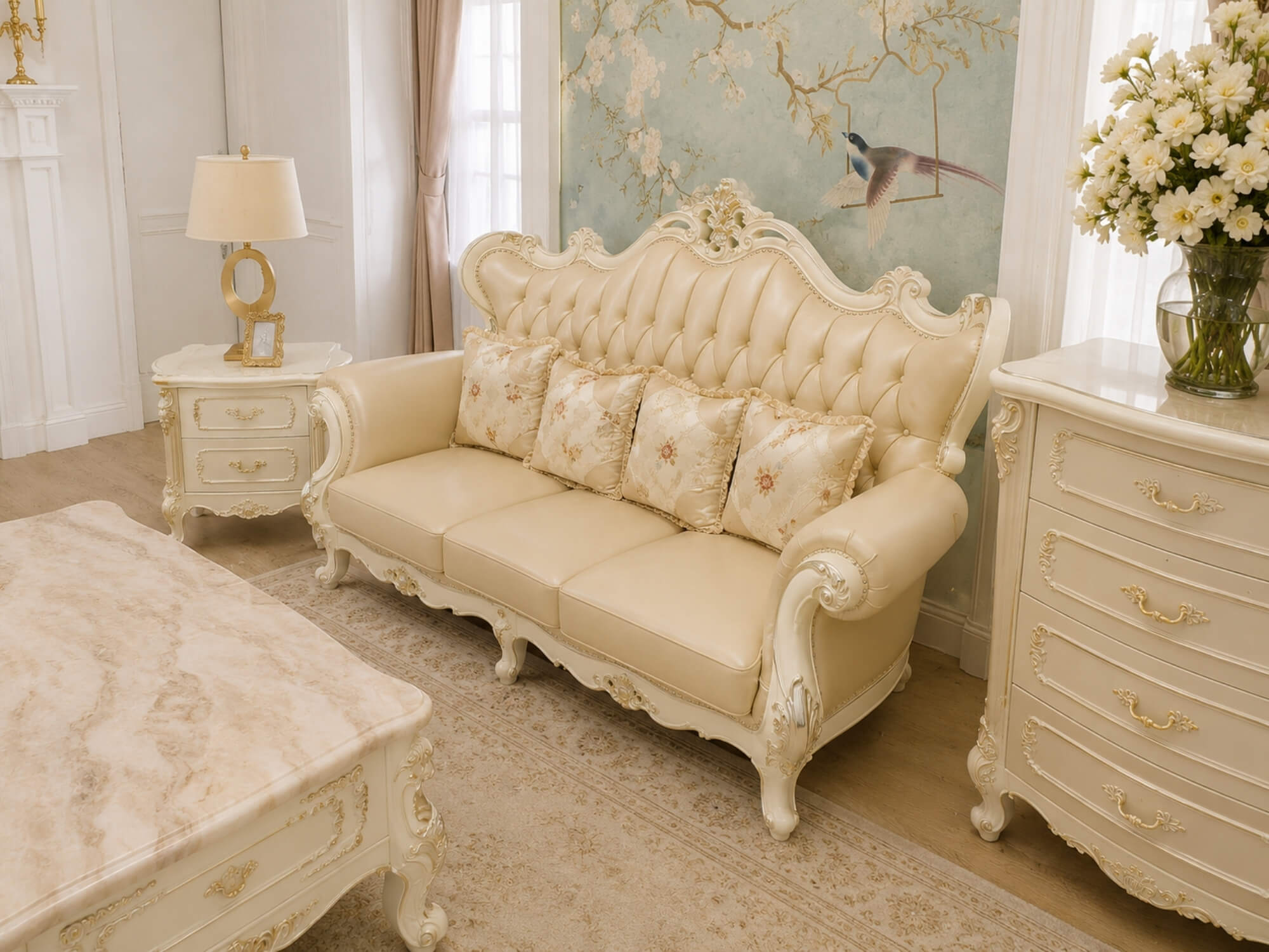 Sofa VALERION Phong Cách Tân Cổ Điển Hoàng Gia SB912-123 - Ảnh 6