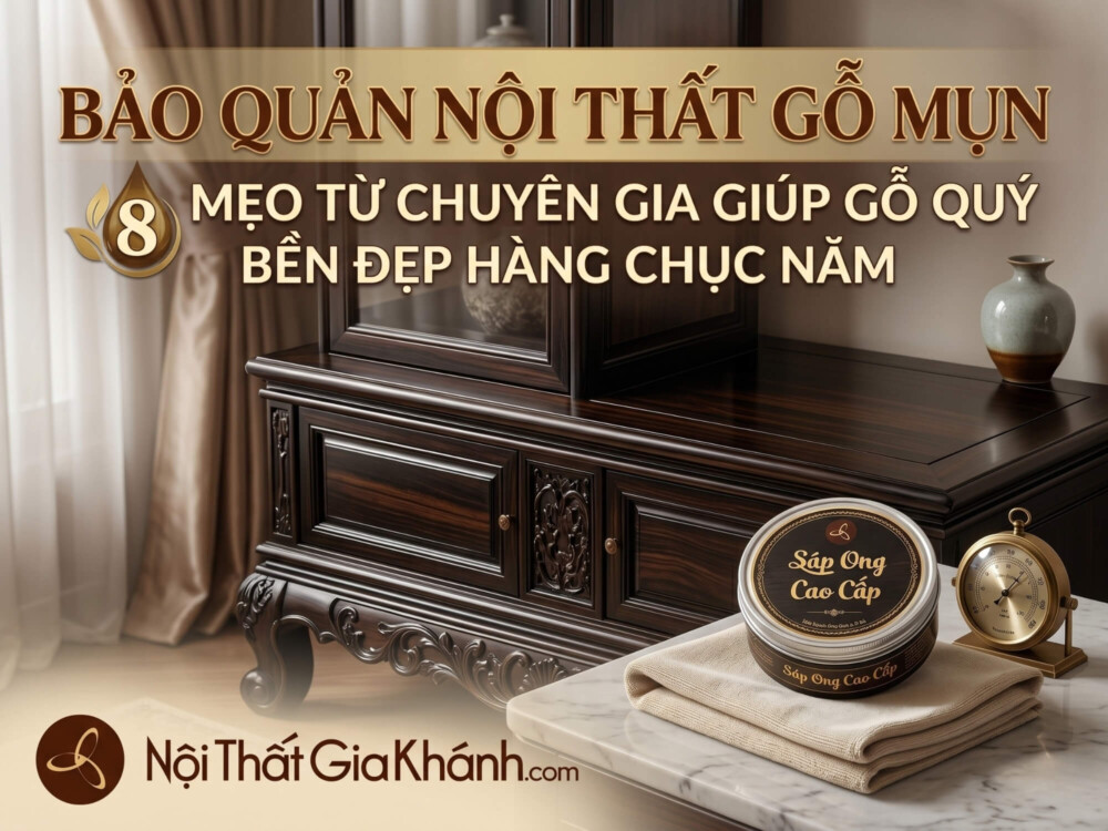 Bảo Quản Nội Thất Gỗ Mun: 8 Mẹo Từ Chuyên Gia Giúp Gỗ Quý Bền Đẹp Hàng Chục Năm