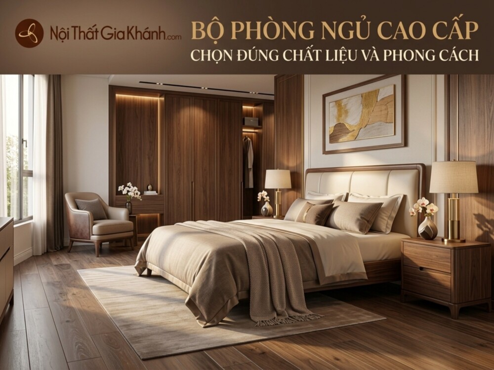 Bộ Phòng Ngủ Cao Cấp: Chọn Đúng Chất Liệu Và Phong Cách