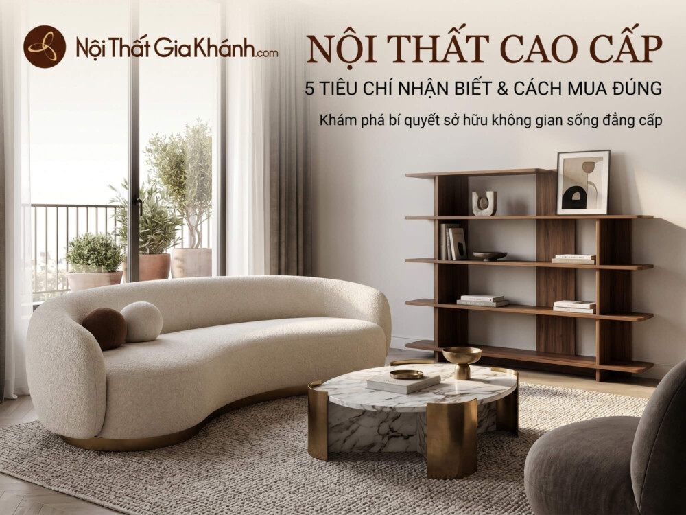 Nội Thất Cao Cấp: 5 Tiêu Chí Nhận Biết & Cách Mua Đúng