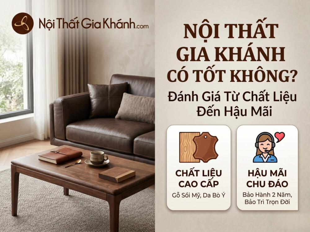 Nội Thất Gia Khánh Có Tốt Không? Đánh Giá Từ Chất Liệu Đến Hậu Mãi