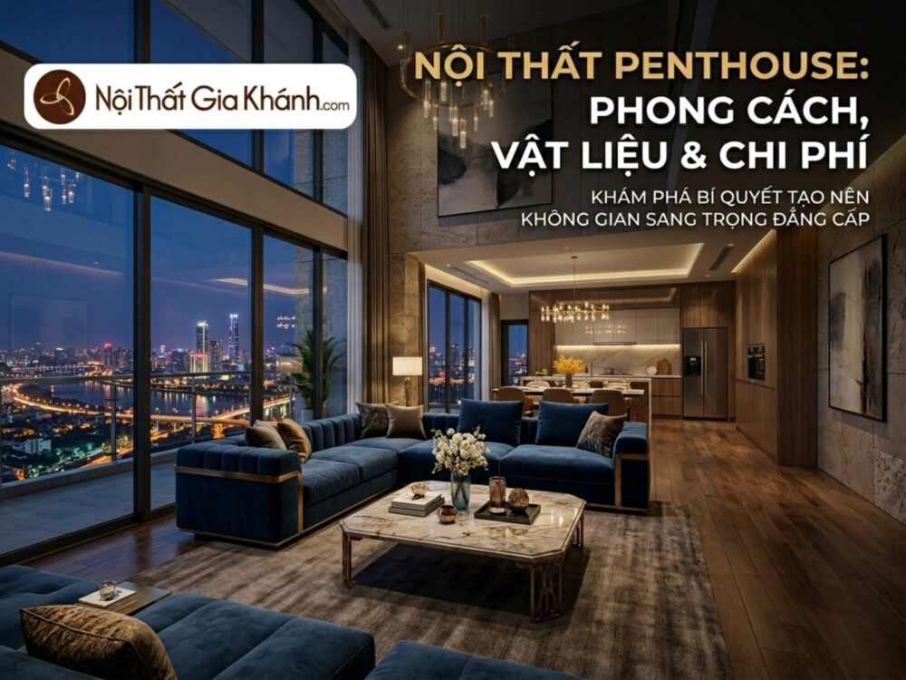 Nội Thất Penthouse: Phong Cách, Vật Liệu & Chi Phí 2026
