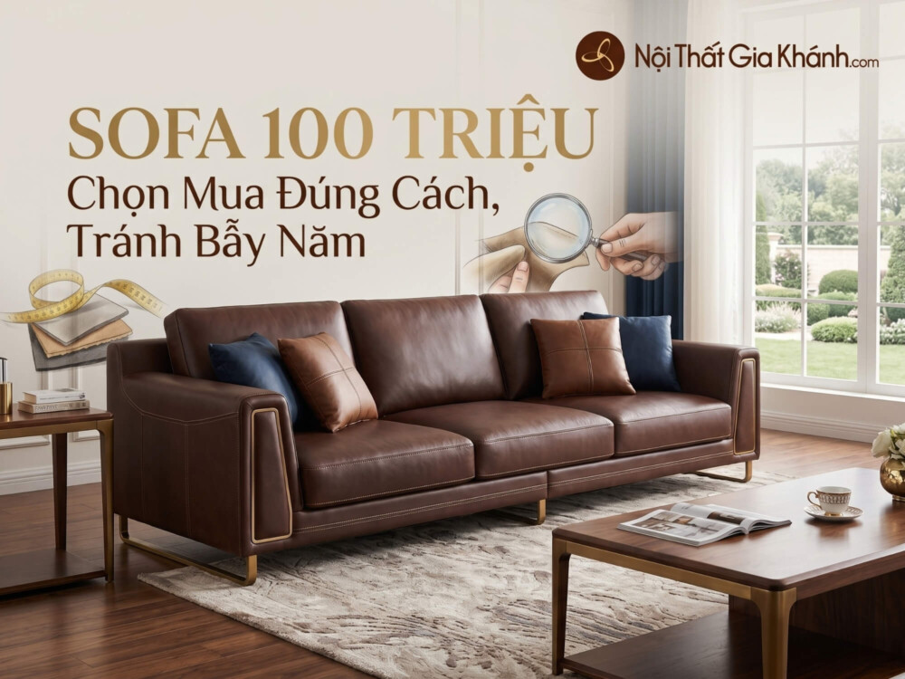Sofa 100 Triệu: Chọn Mua Đúng Cách, Tránh Bẫy Năm 2026
