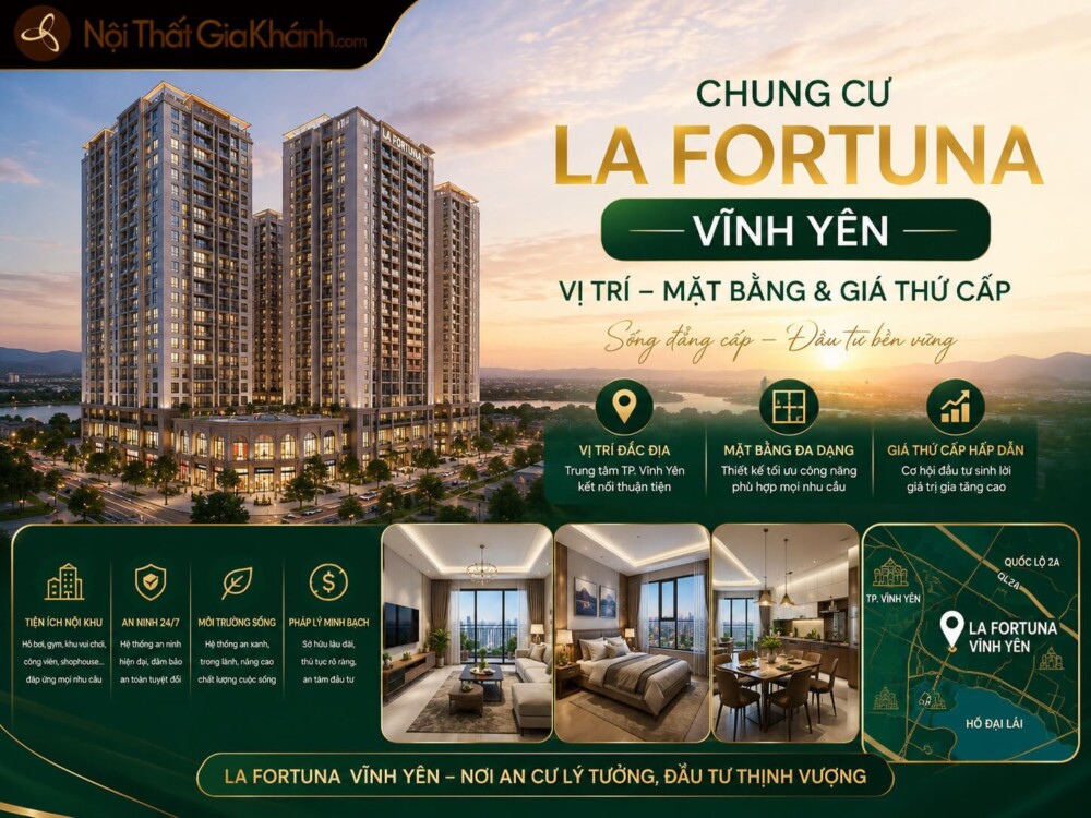 Chung Cư La Fortuna Vĩnh Yên: Vị Trí, Mặt Bằng & Giá Thứ Cấp 2026