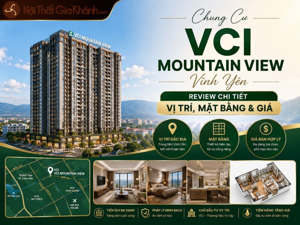 Chung Cư VCI Mountain View Vĩnh Yên: Review Chi Tiết Vị Trí, Mặt Bằng & Giá