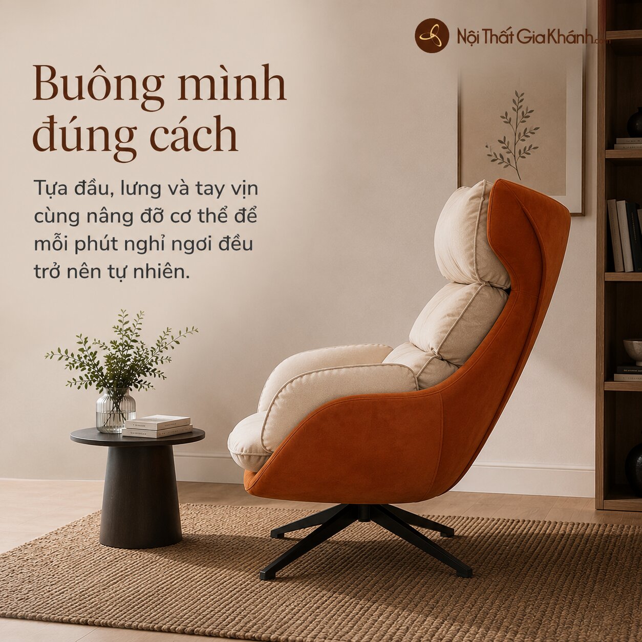 Ghế Thư Giãn NEST LOUNGE Phong Cách Scandinavian SY-031