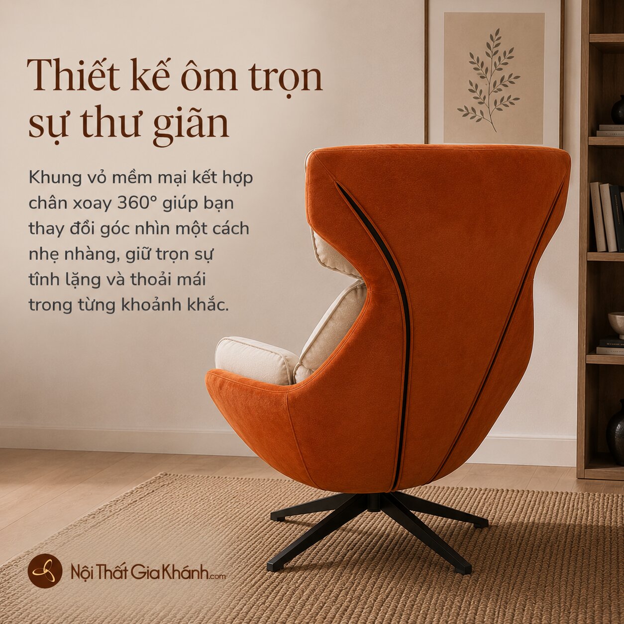 Ghế Thư Giãn NEST LOUNGE Phong Cách Scandinavian SY-031