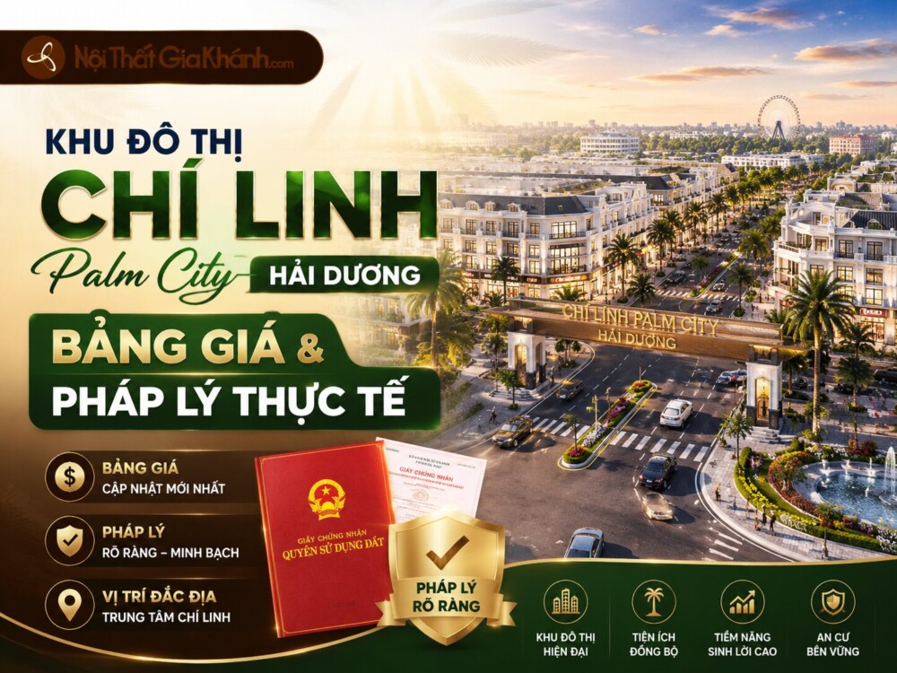 Khu Đô Thị Chí Linh Palm City Hải Dương: Bảng Giá & Pháp Lý Thực Tế