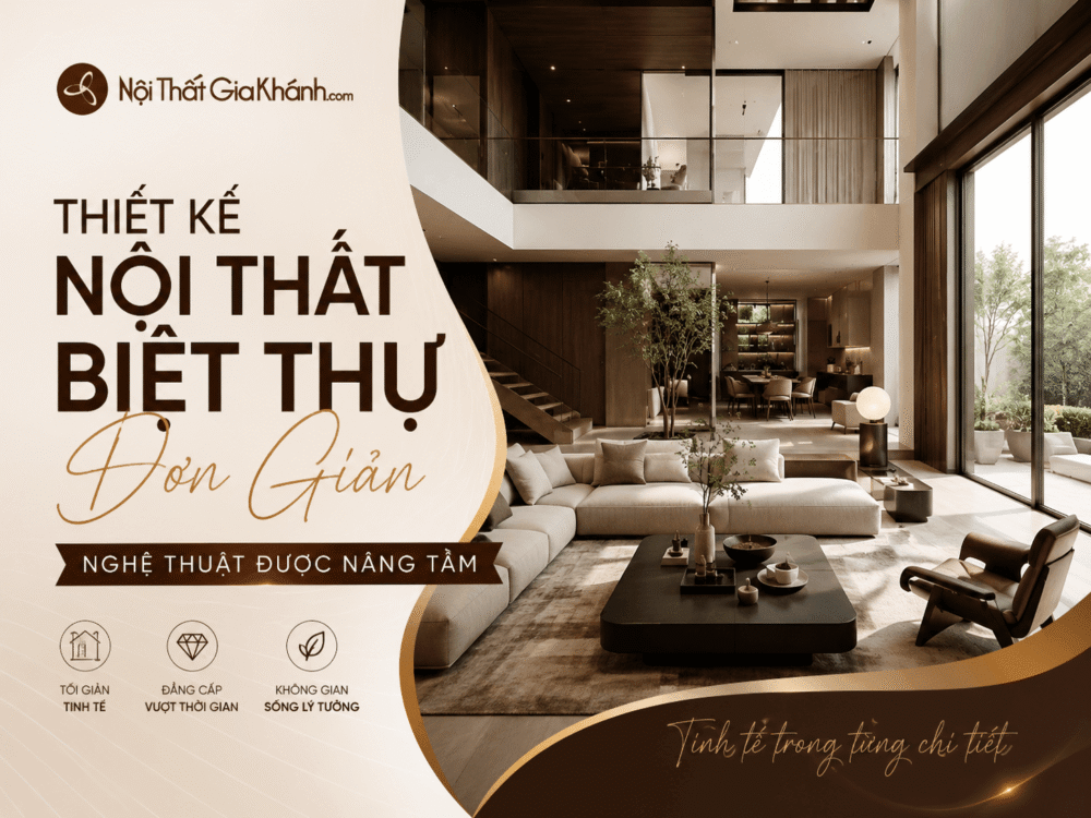 Thiết Kế Nội Thất Biệt Thự Đơn Giản: Nghệ Thuật Chắt Lọc