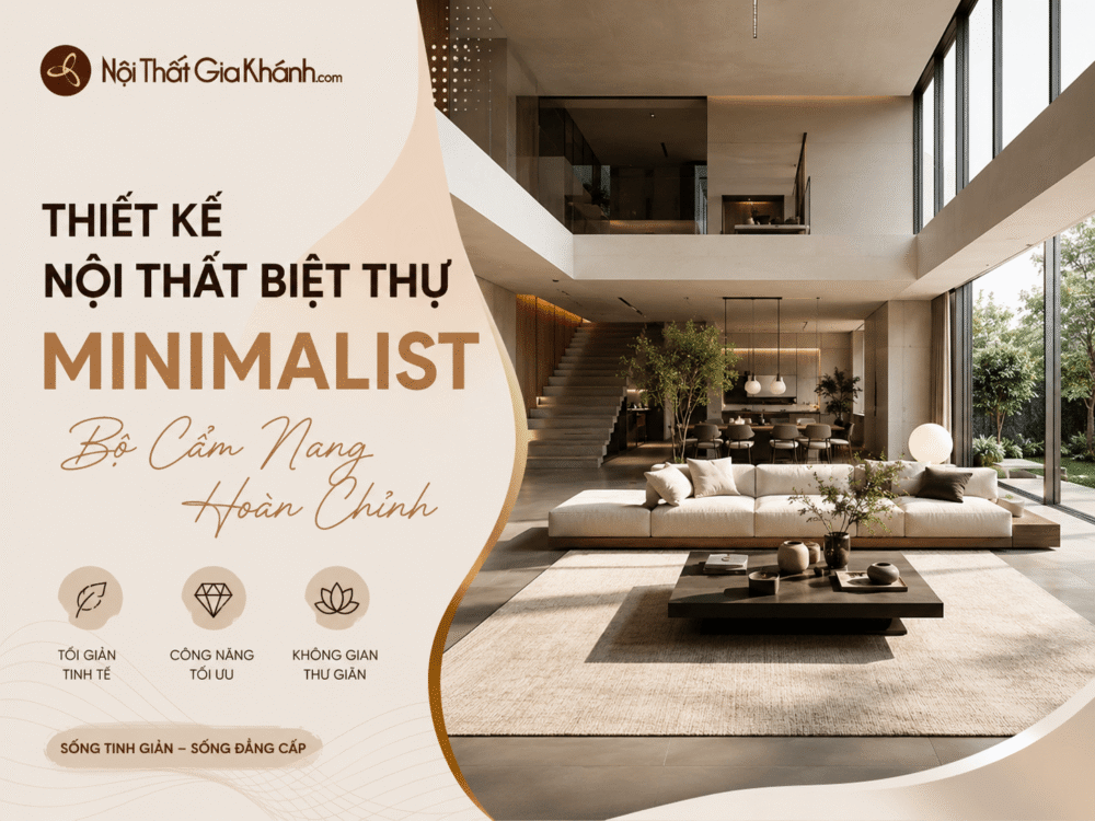 Thiết Kế Nội Thất Biệt Thự Minimalist: Bộ Cẩm Nang Hoàn Chỉnh
