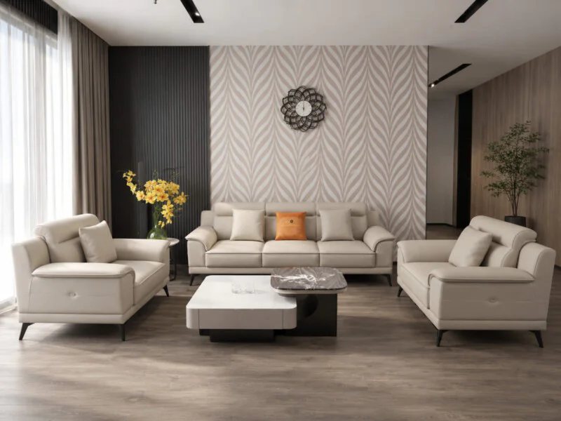 Bộ Sofa Da Băng Hiện Đại Belluno SB01