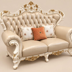 Băng sofa 2 chỗ SB921-1 chụp chính diện, với thiết kế tương đồng băng 3 nhưng nhỏ gọn hơn. Tựa lưng rút múi, đệm ngồi êm á…