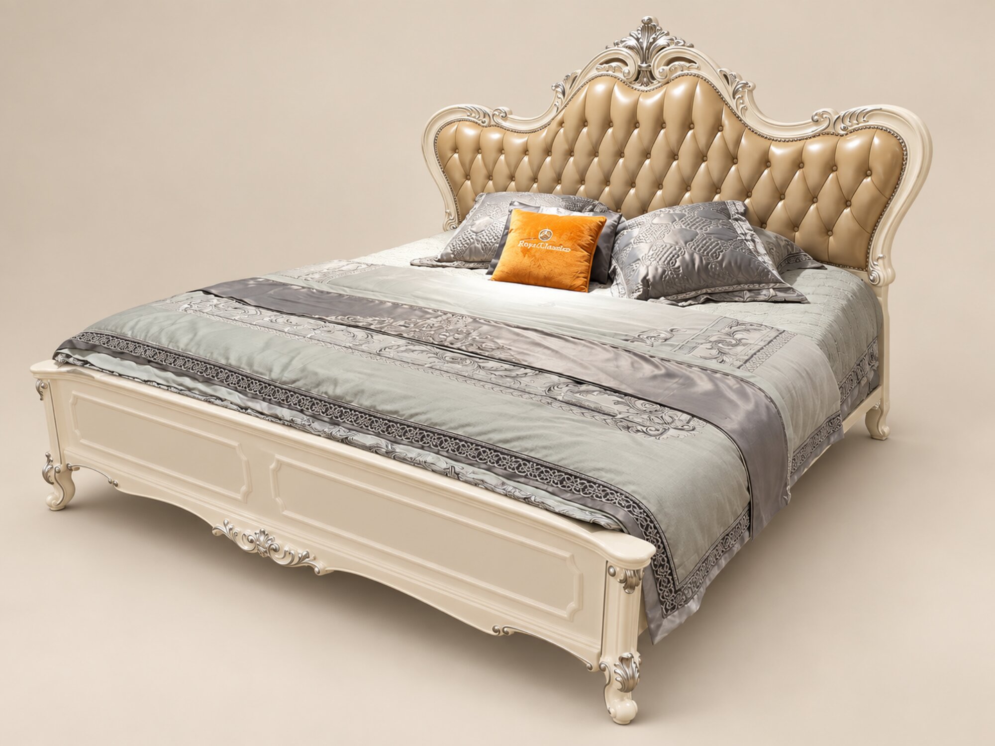 Giường Ngủ AURORA ROYALE 1M8 Phong Cách Tân Cổ Điển GIB15-18 - Ảnh 5
