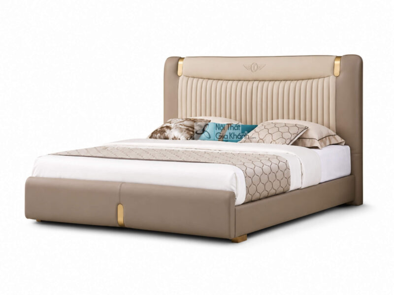 Giường Ngủ WINGA - Giường Ngủ Luxury 1m8 Bọc Da Xịn GIQF285-18