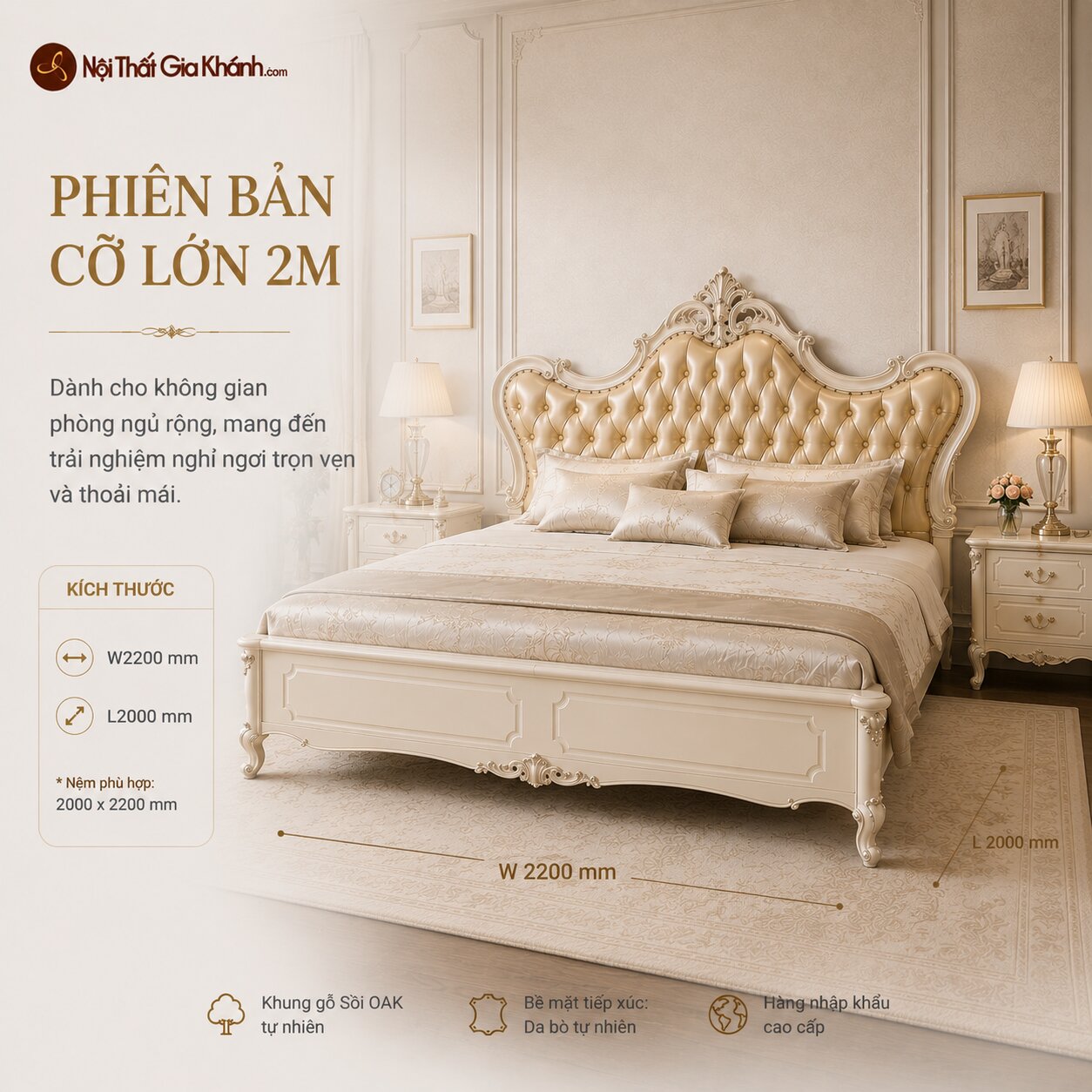 Giường Ngủ Aurora Royale