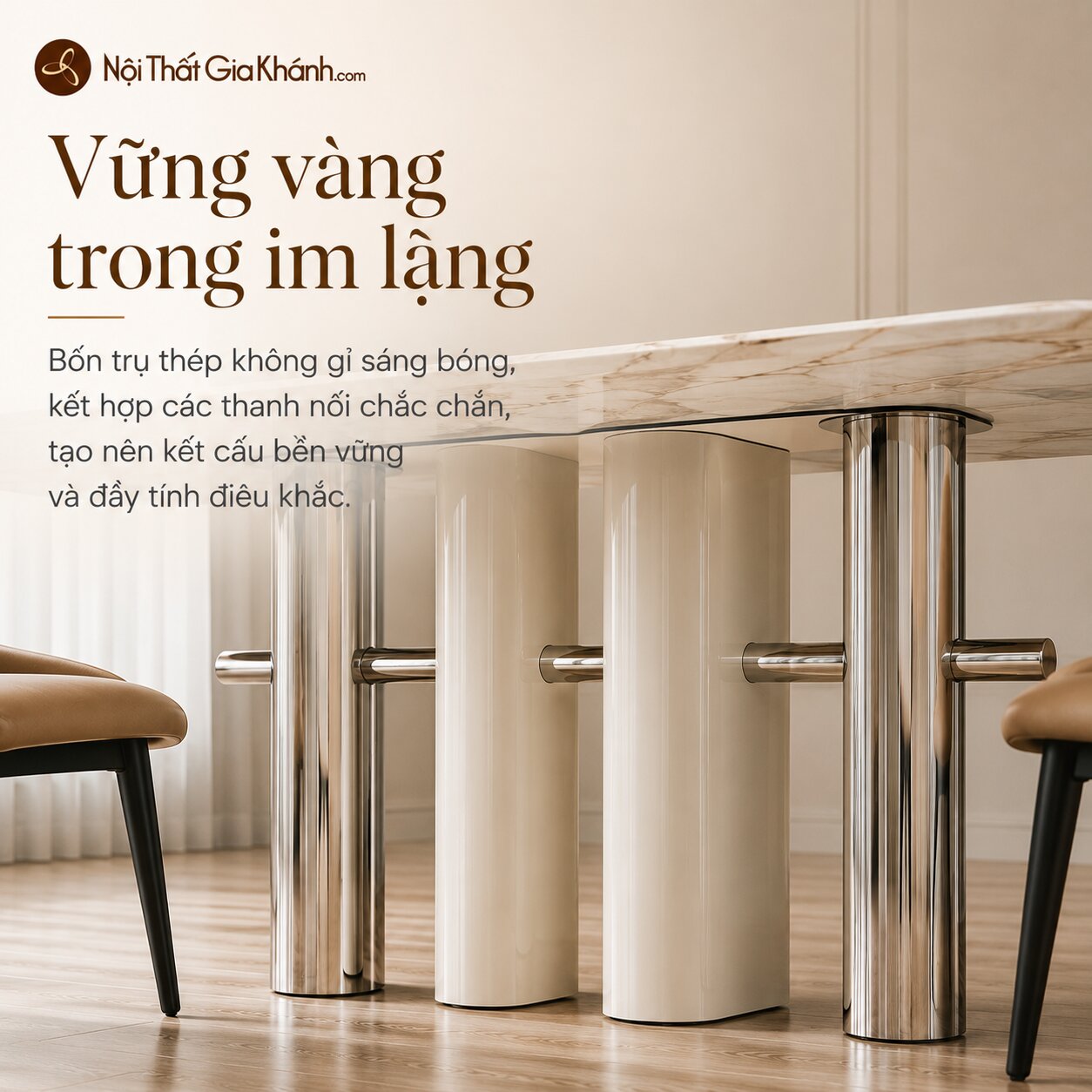 Bàn Ăn CELESTIA - Bàn Ăn Mặt Đá Tinh Thể 1m6 Phong Cách Hiện Đại BAC14-16