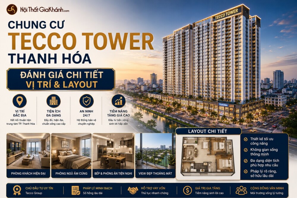 Chung cư Tecco Tower Thanh Hóa: Đánh Giá Chi Tiết Vị Trí & Layout