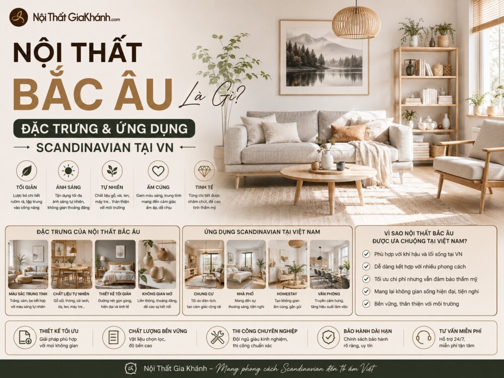 Nội Thất Bắc Âu Là Gì? Đặc Trưng & Ứng Dụng Scandinavian Tại VN