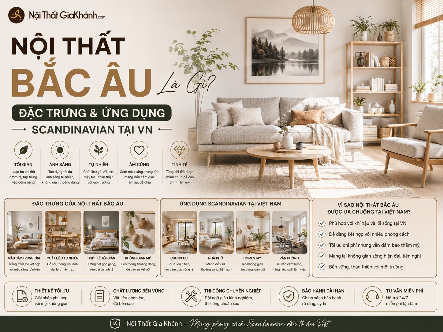 Nội Thất Bắc Âu Là Gì? Đặc Trưng & Ứng Dụng Scandinavian Tại VN