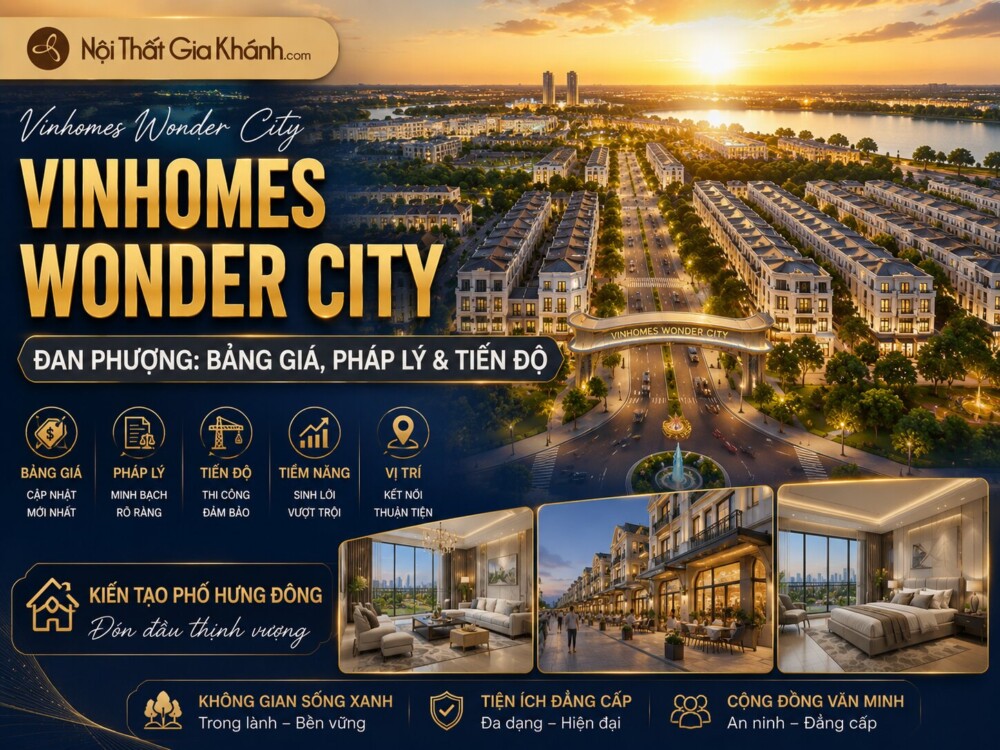 Vinhomes Wonder City Đan Phượng: Bảng Giá, Pháp Lý & Tiến Độ