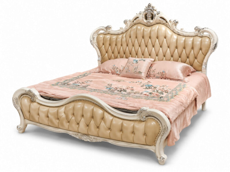 Giường Ngủ MONARCHIA 2m2 Tân Cổ Điển Quý Tộc 2M B810-20