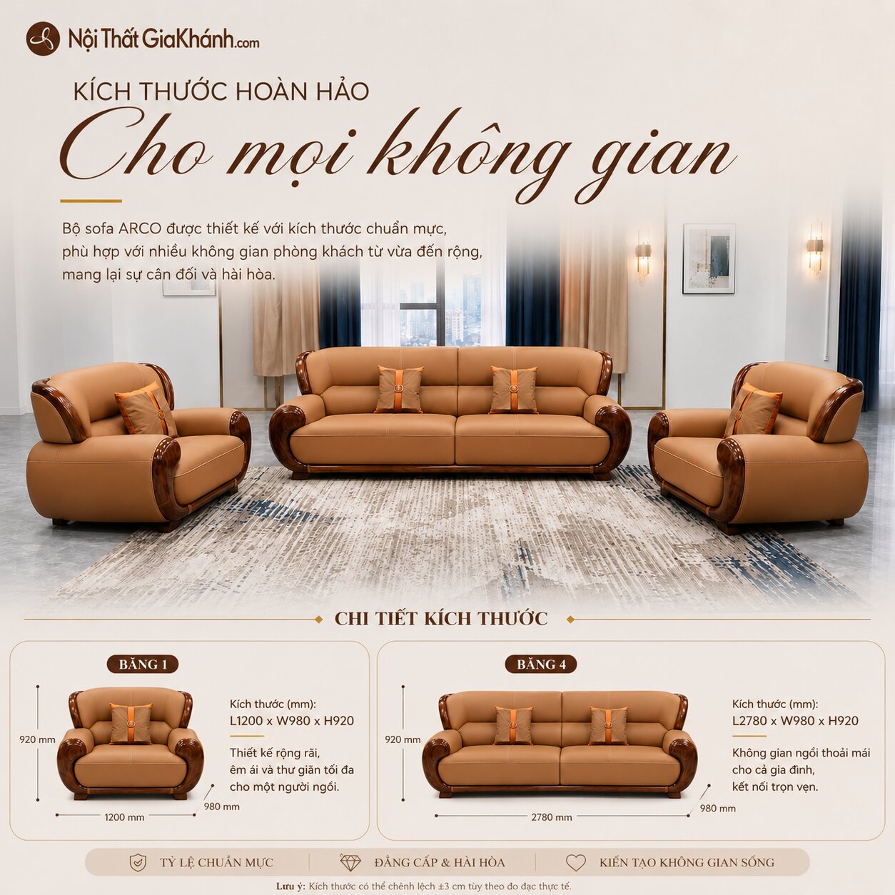 Bộ Sofa ARCO - Sofa Gỗ Mun Sang Trọng SBF311-114
