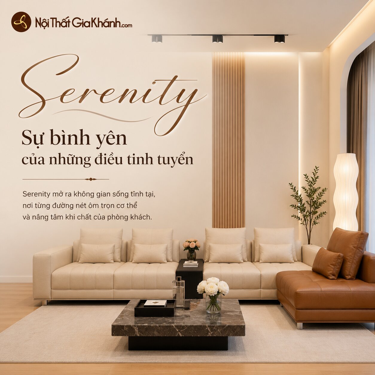 Sofa SERENITY - Sofa Hiện Đại Luxury Cho Phòng Khách Sang Trọng SBH361