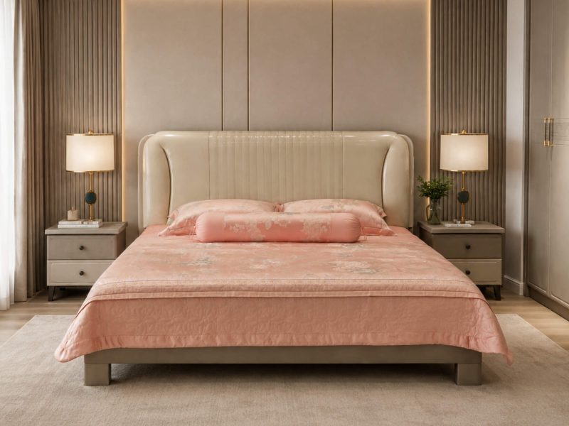 Giường Ngủ AMARIS - Giường 1m8 Hiện Đại Bọc Da Cao Cấp GNB1-2