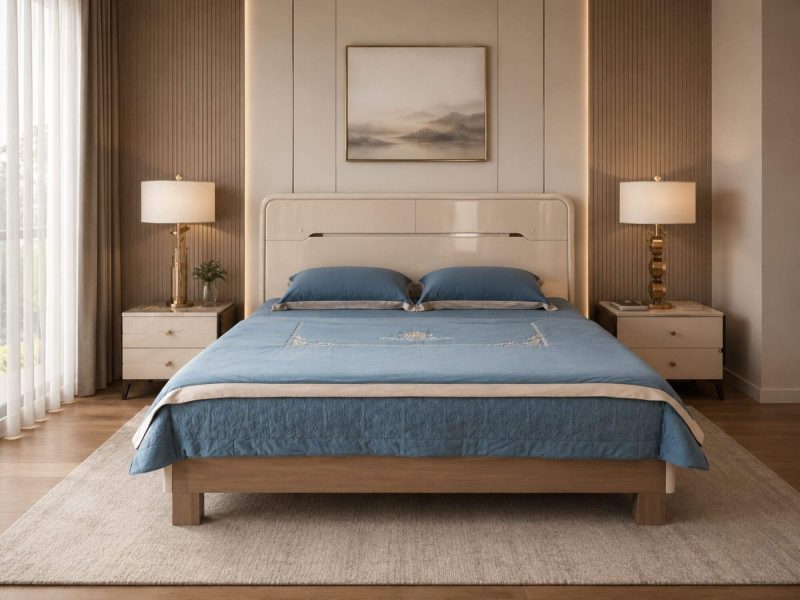 Giường Ngủ CELINE - Giường Ngủ Hiện Đại Phong Cách Bắc Âu GN2A-2